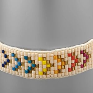 Seed-bead Striped Friendship Bracelet